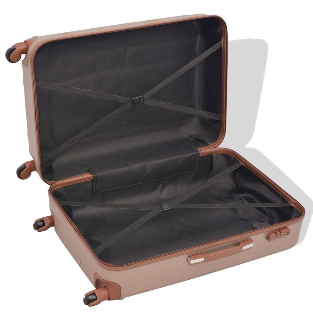 Champagne Four Piece Hardcase Trolley Set