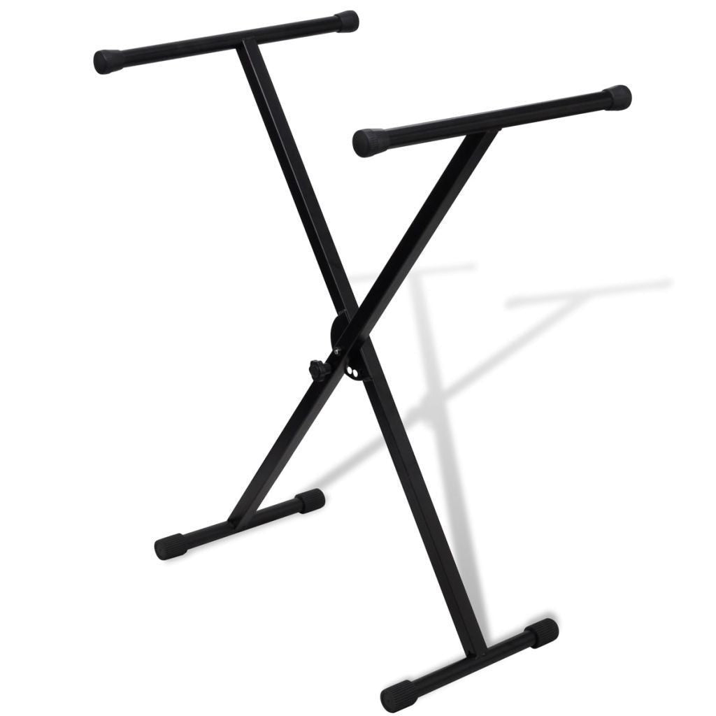 Adjustable Single Braced Keyboard Stand - X-Frame – Novielo London