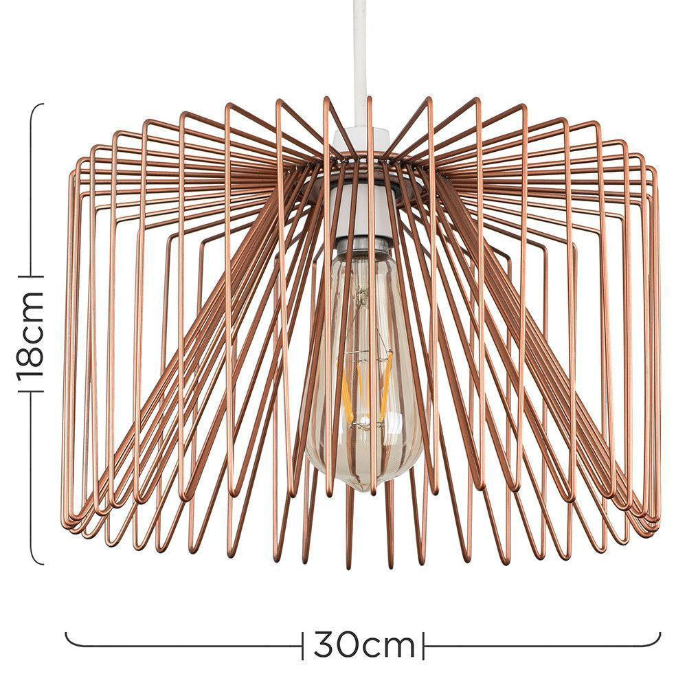 Copper Pendant Wire Ceiling Light