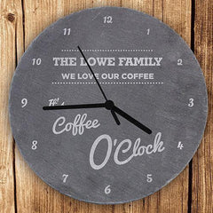 Personalised Kitchen Slate Clock