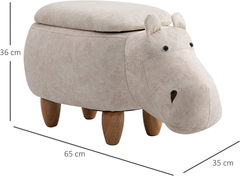 The Hippo Storage Footstool