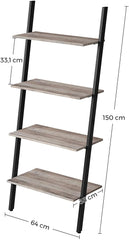 Greige Ladder Shelves