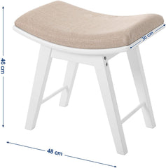 Curved Vanity Stool