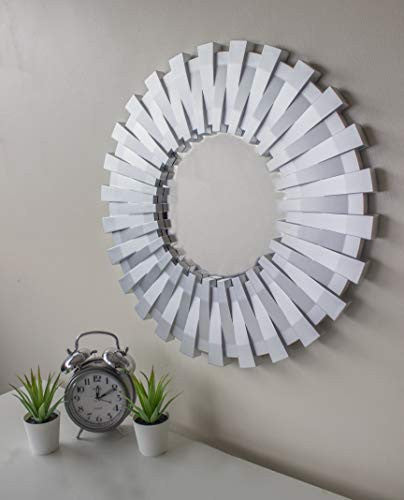 Silver Sunburst Mirror