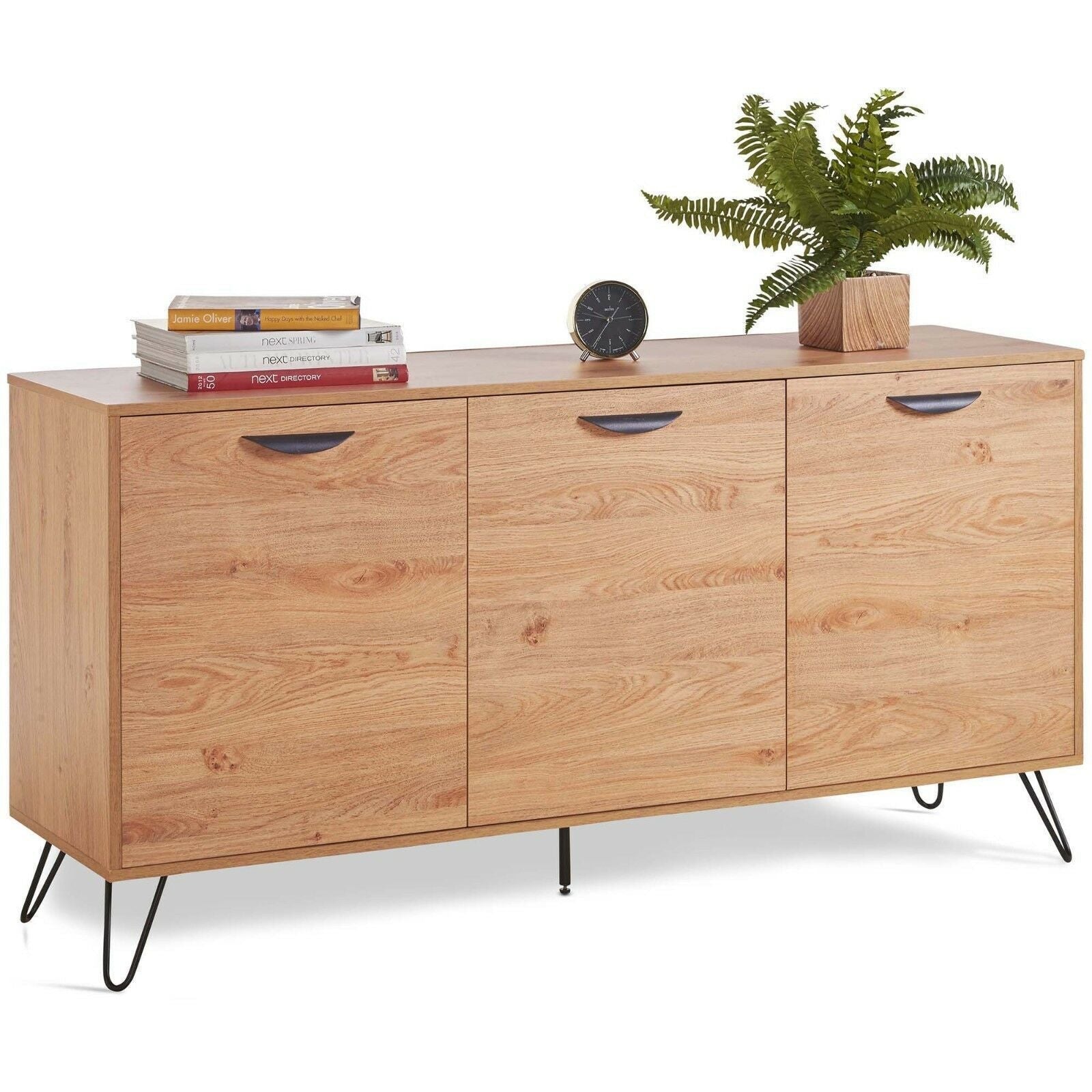 Large 3 Door Oak Sideboard