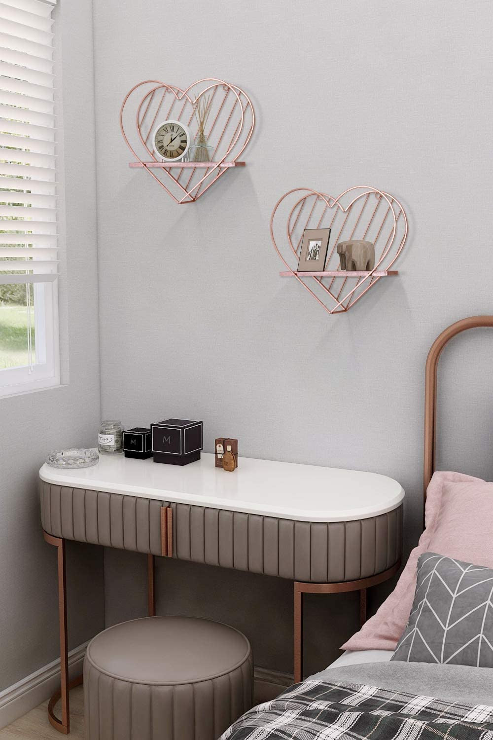 Heart Floating Shelves