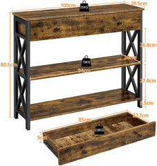 Industrial Oxford Console Table