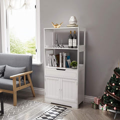 White Bathroom Storage Cabinet