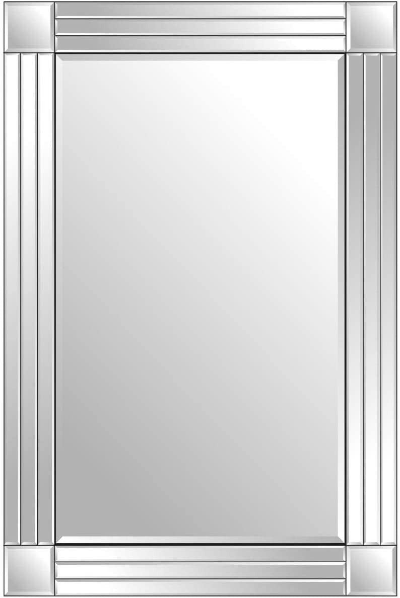 Silver Triple Bevelled Venetian Wall Mirror