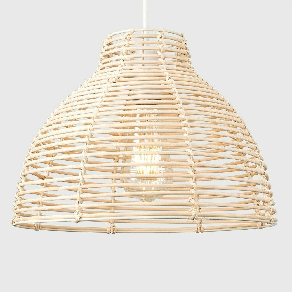 Woven Wicker Light Pendant