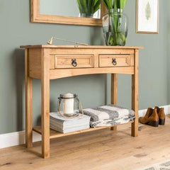 Rustic Pine Console Table