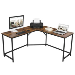 Rustic L-Shaped Corner Desk