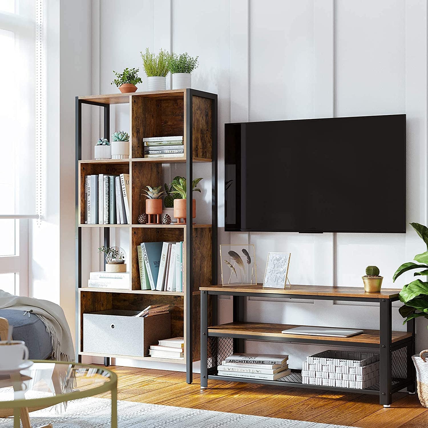 Rustic Ellen Cube Bookcase