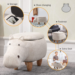 The Hippo Storage Footstool