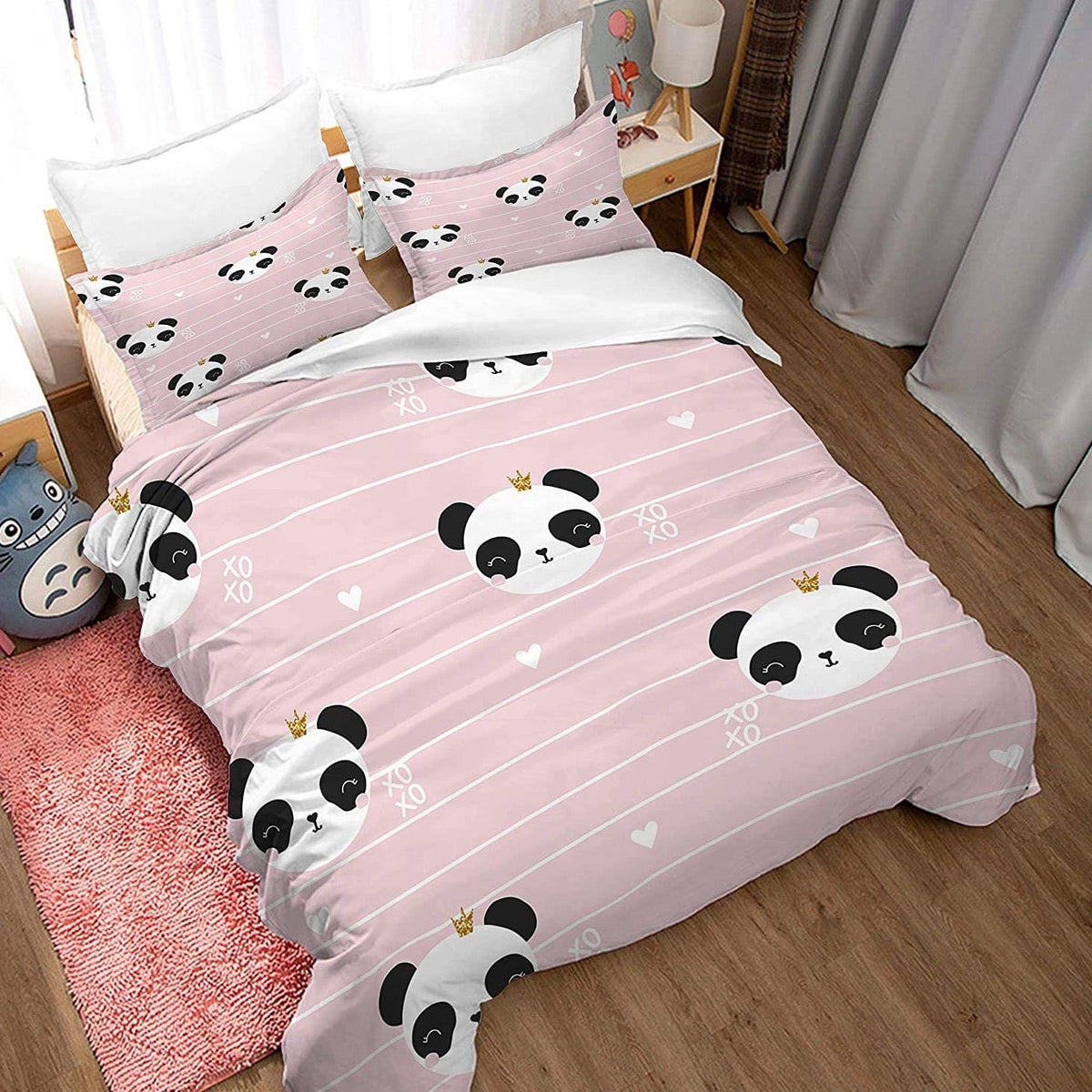 Princess Panda Duvet Set