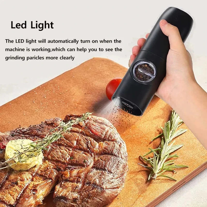 Electric Salt & Pepper Grinder Set