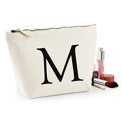 Personalised Custom Letter Wash Bag - 3 Sizes