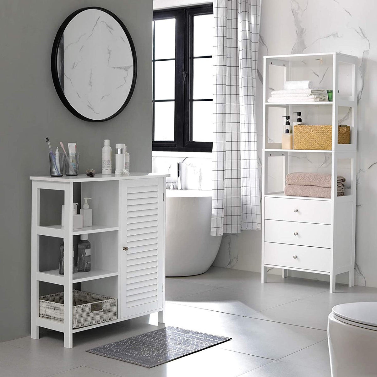 Blanco Storage Cabinet