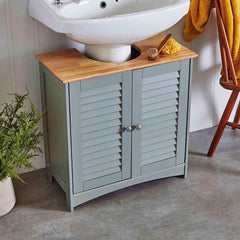 Modern Grey Under Sink Storage Cabinet