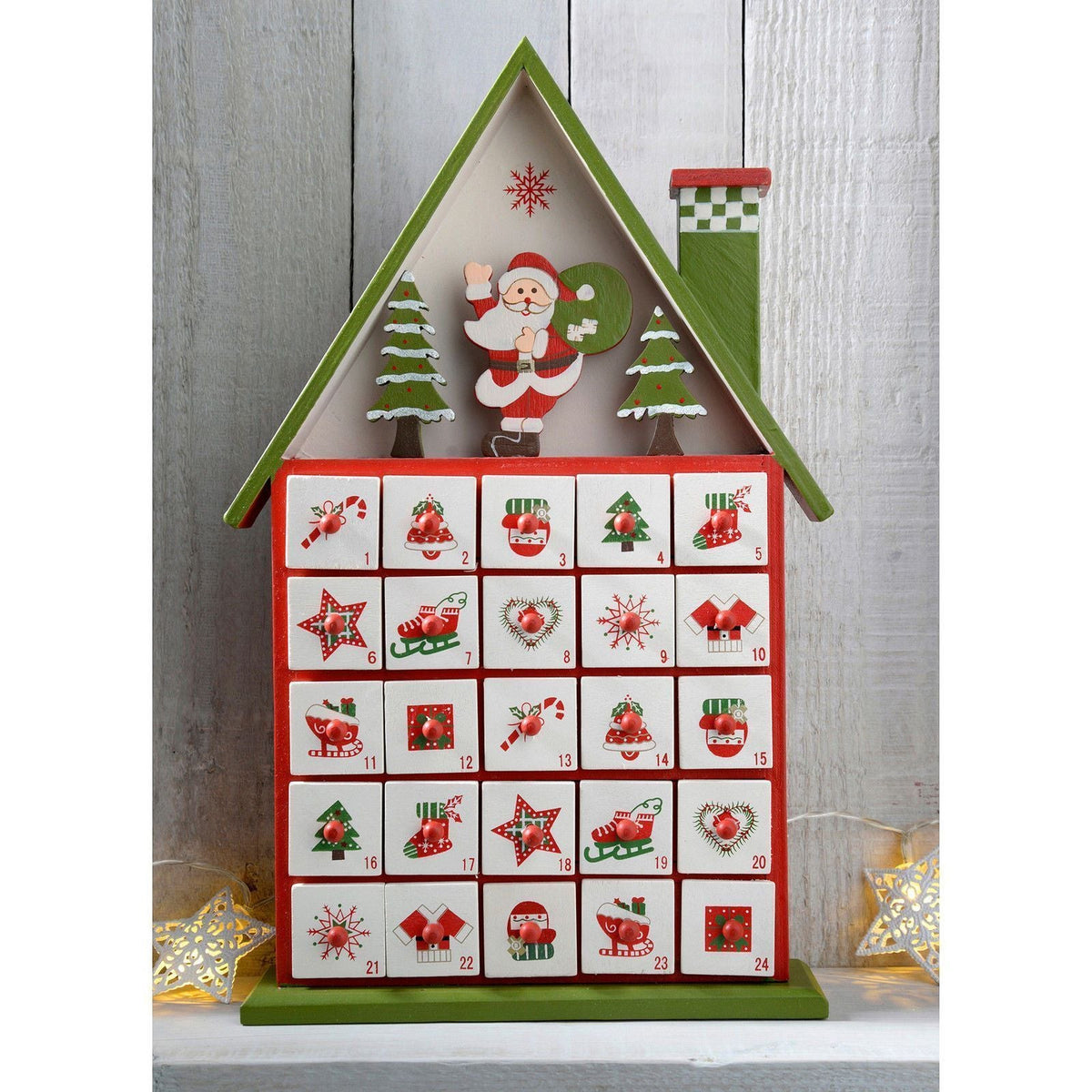 Wooden House Advent Calendar