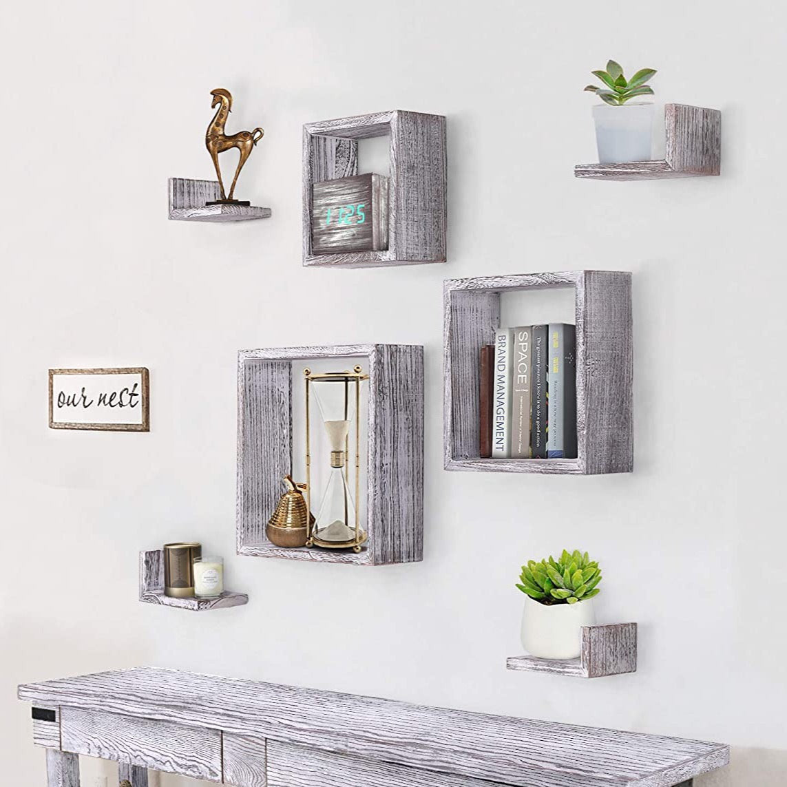 7pc Floating Shelf Set