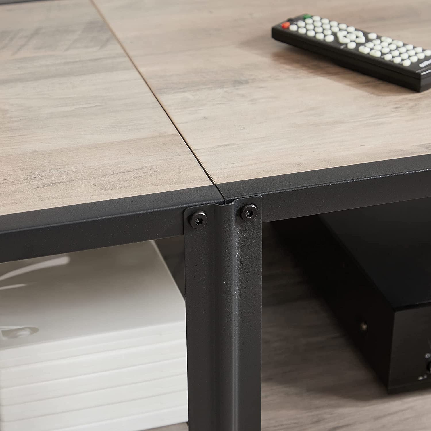 3-Tier Greige TV table