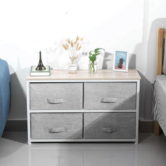 Grey 4 Drawer Cabinet