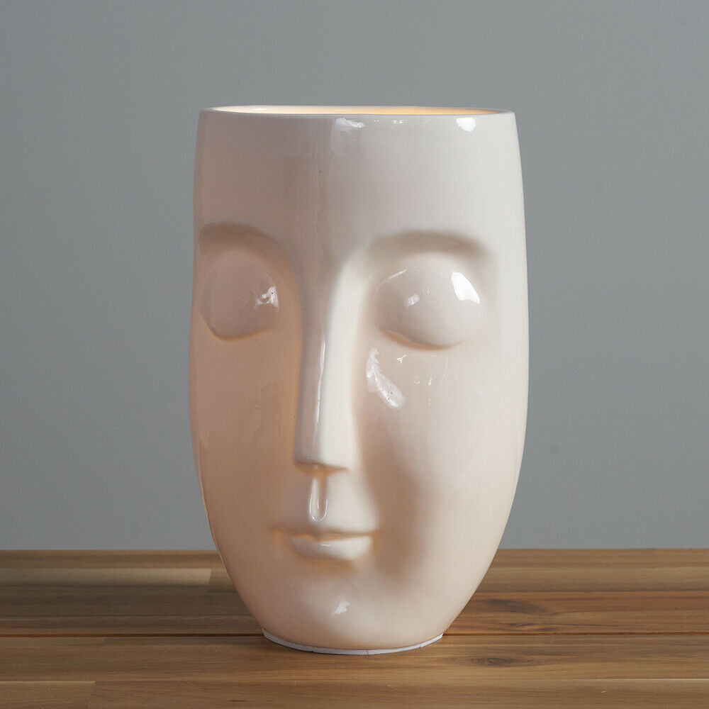 Modern Ceramic Face Lamp