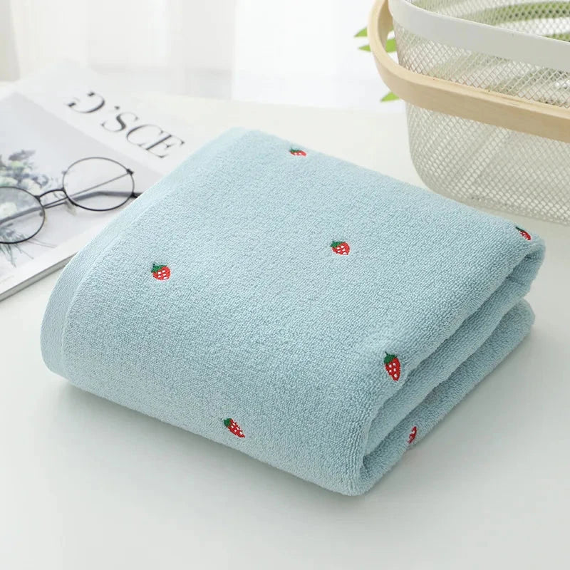 Strawberry Bath Towels