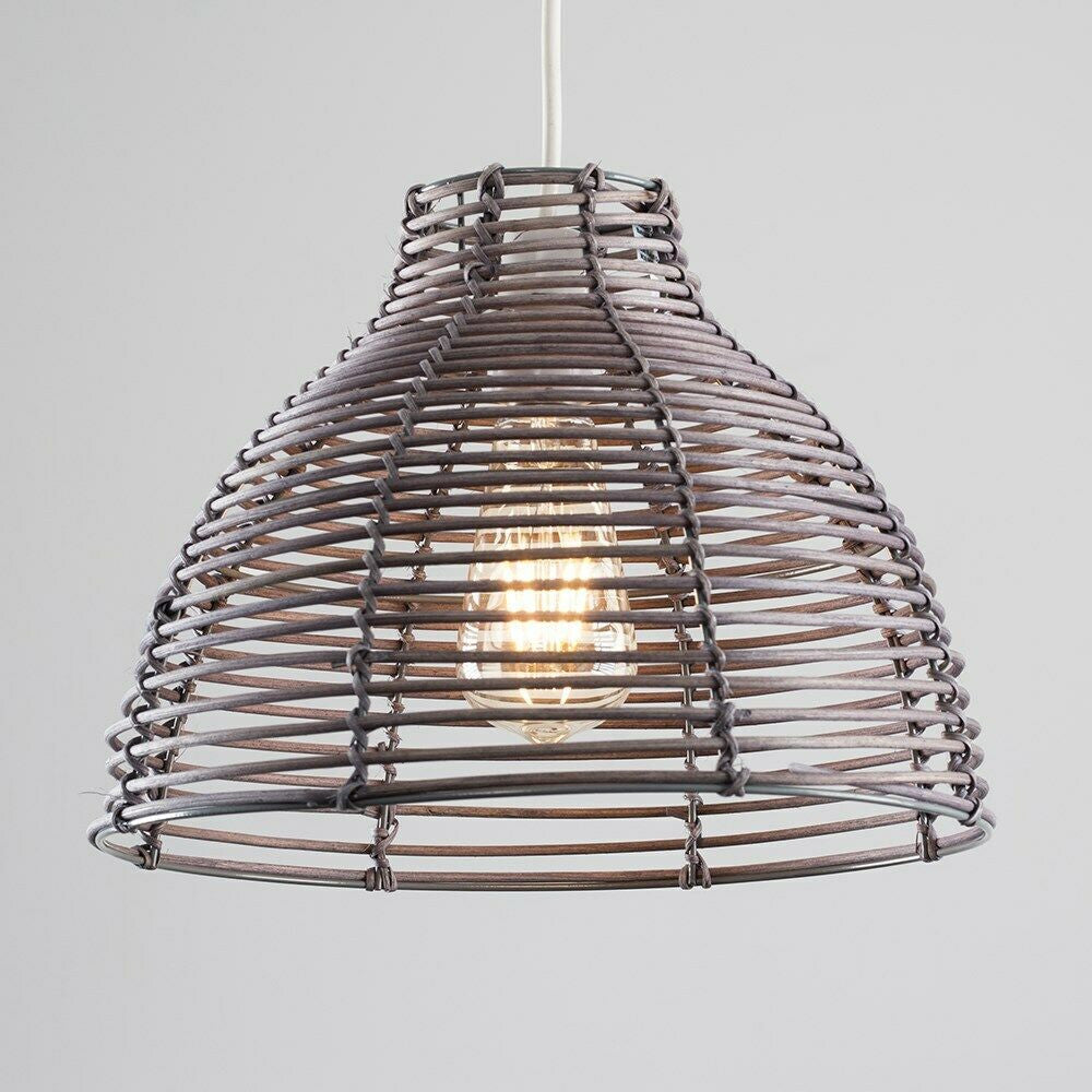 Woven Wicker Light Pendant