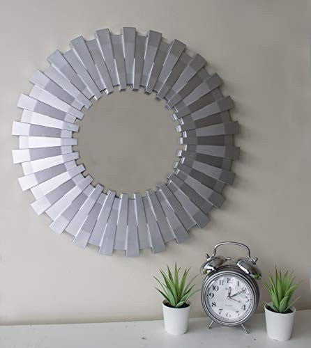 Silver Sunburst Mirror