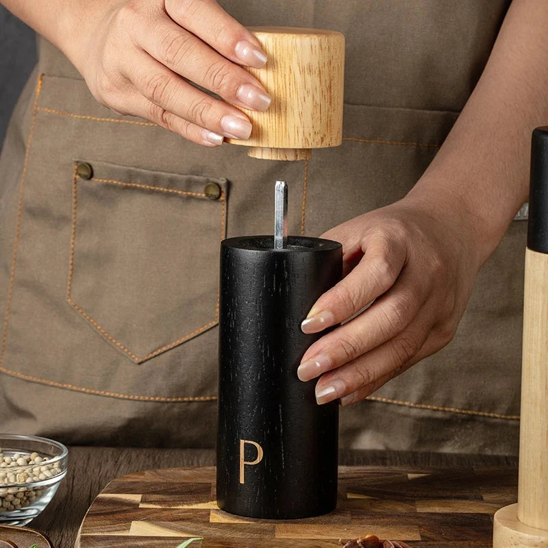 Wooden Salt & Pepper Grinder Set