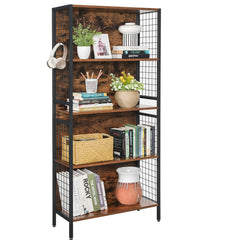 4 Tier Rustic Storage Grid Shelves