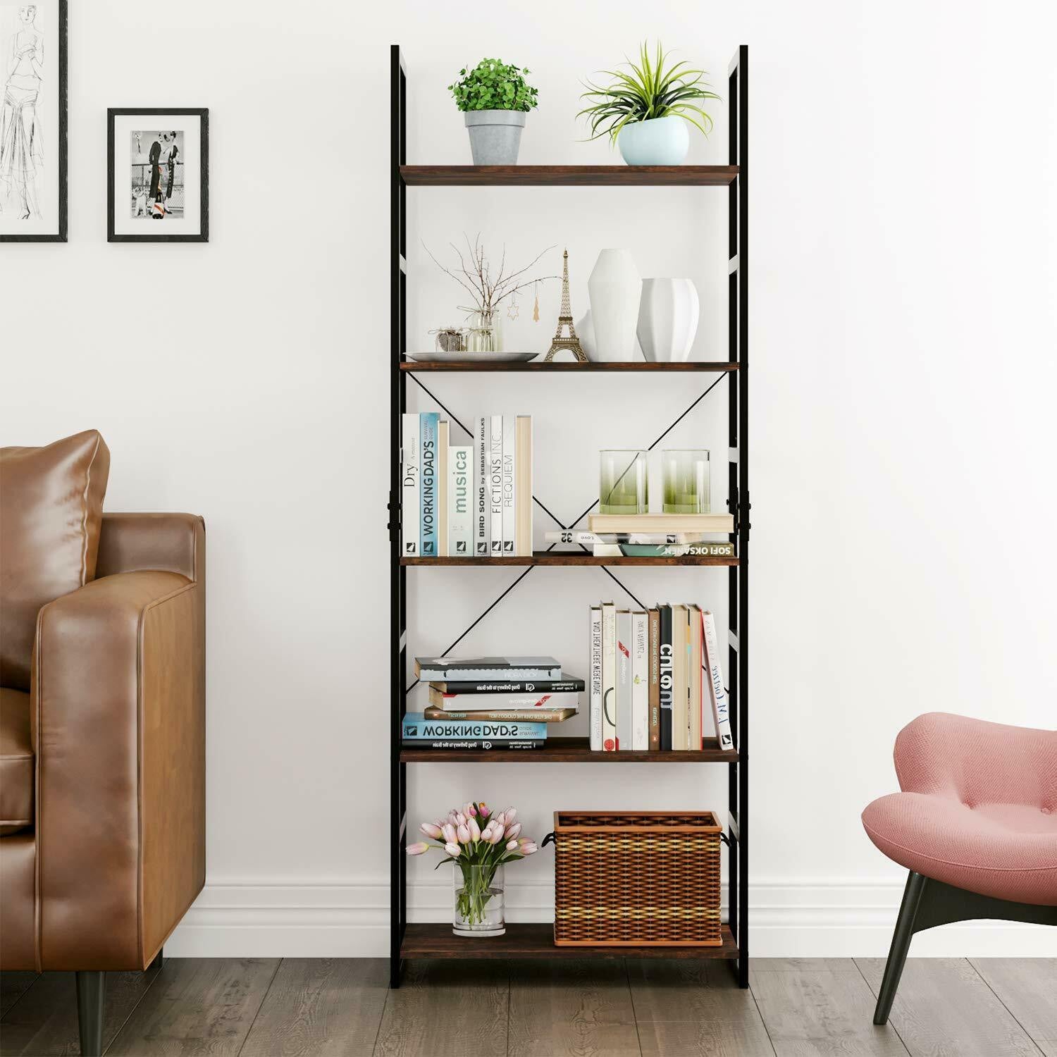 5 Tier Ladder Storage Shelving