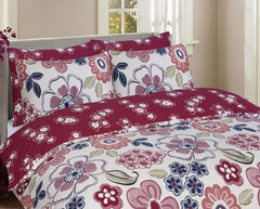 100% Cotton floral Reversible Duvet Set