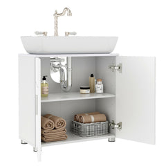 White Sink Storage Cabinet