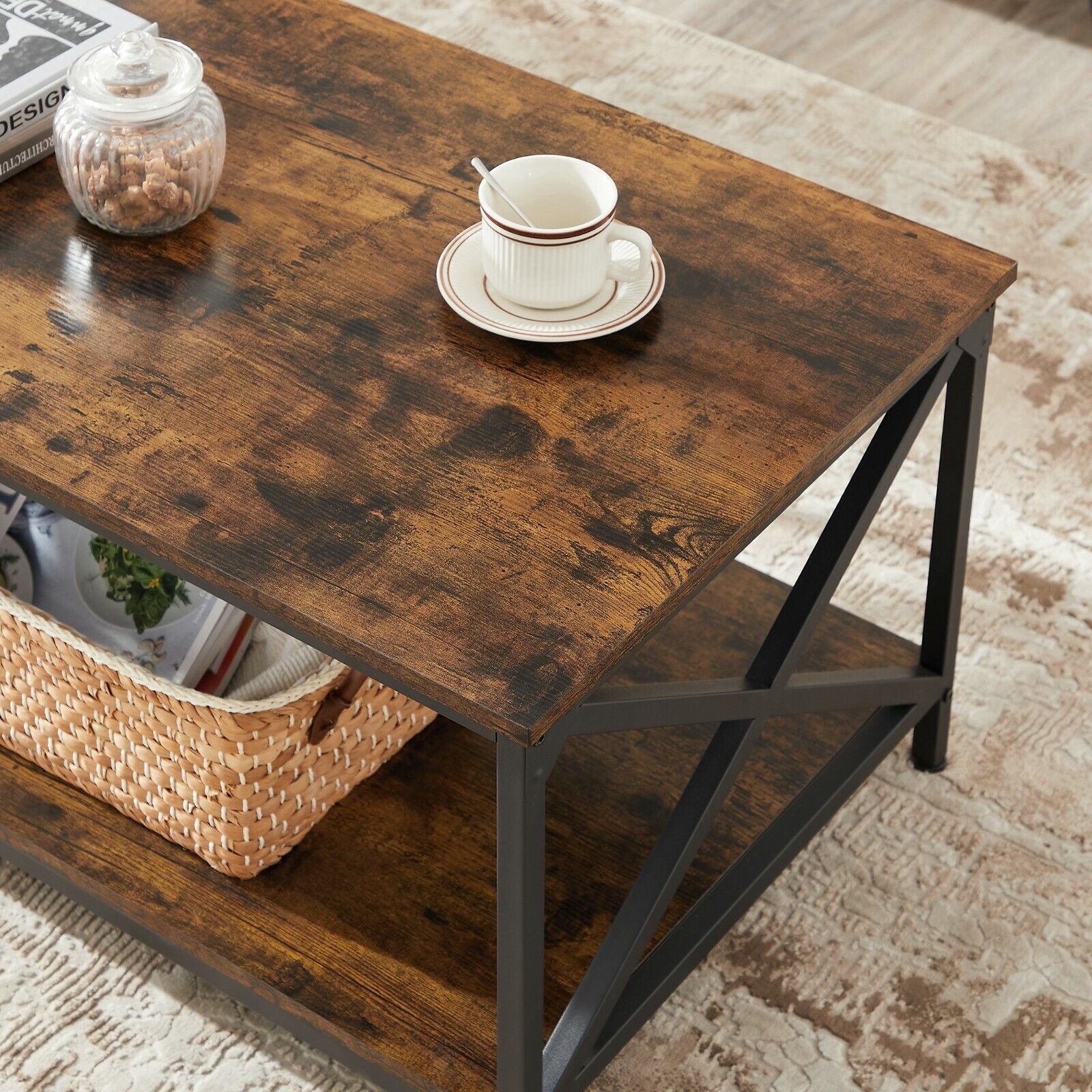 The Xcit Rustic Coffee Table