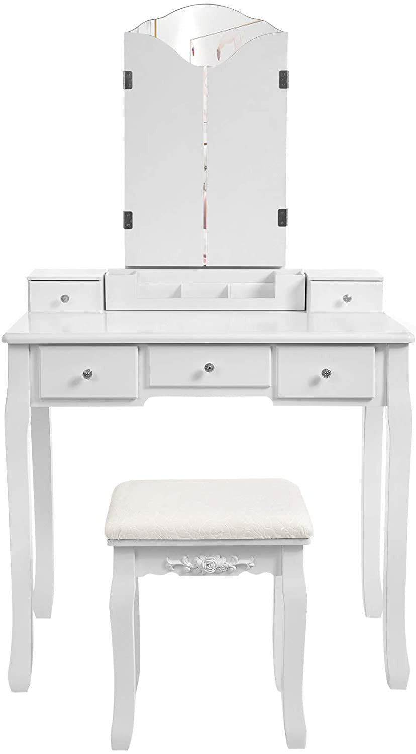 5 Drawer Dressing Table & Stool