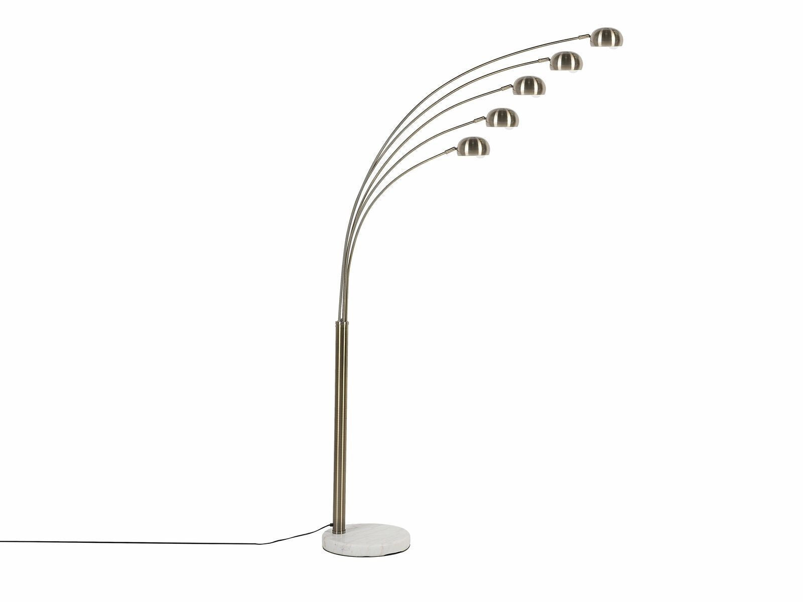 Modern Chrome Gold Spider Arms Adjustable Floor Lamp