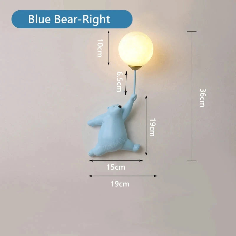 Teddy Bear Wall Lamp