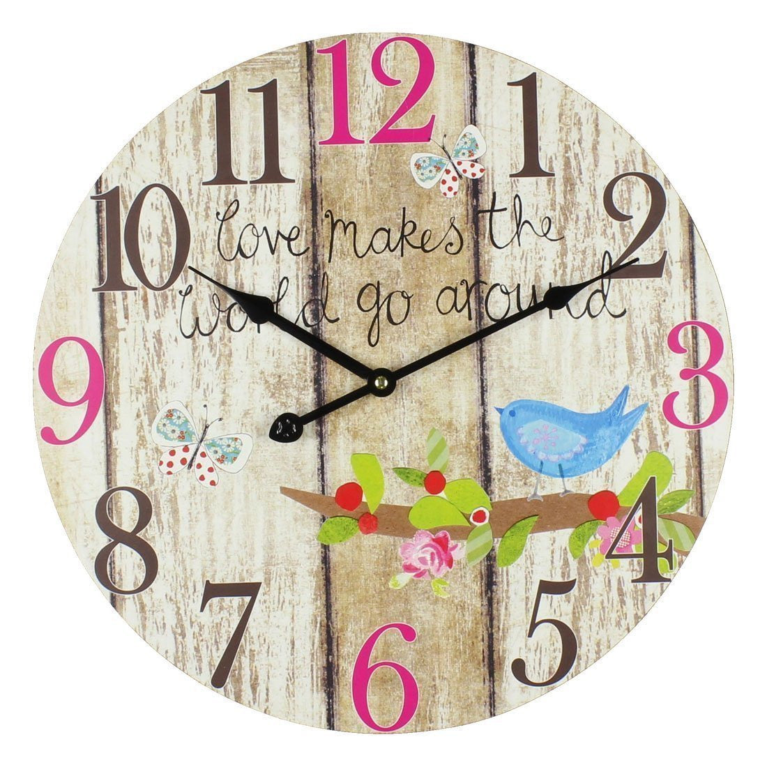 Love Makes the World Go Around Wall Clock