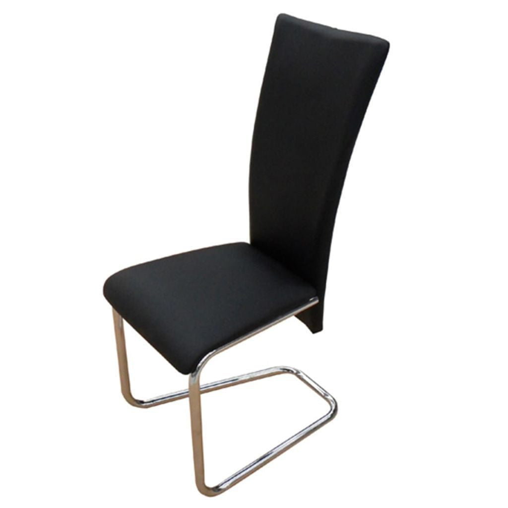 Set of 6 Black Dining Chairs