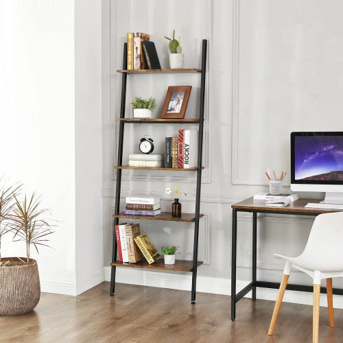 Rustic Ladder Shelves