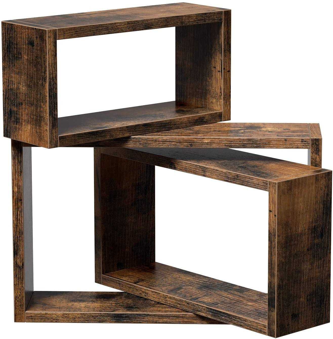 Set of 3 Rustic Floating Shelves