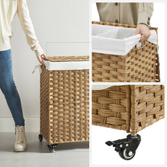 Handwoven Rattan Laundry Basket