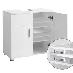 White Sink Storage Cabinet