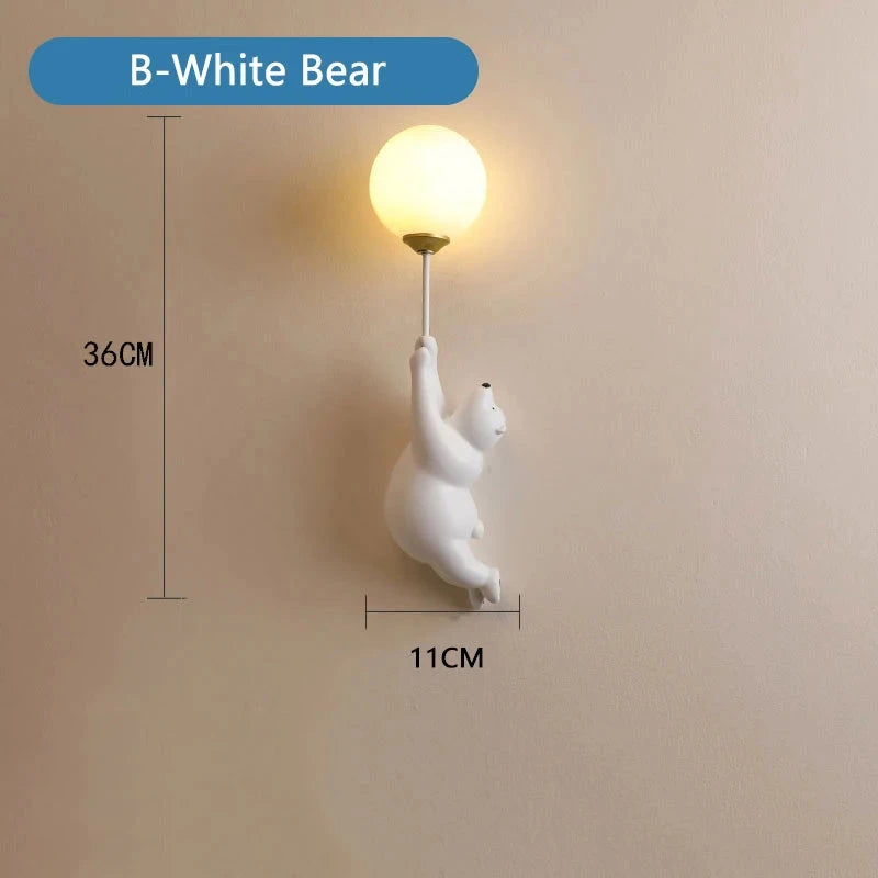 Teddy Bear Wall Lamp