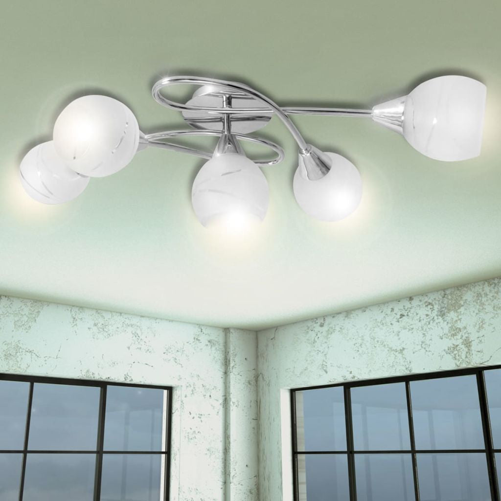 Ceiling Lamp with Glass Shades