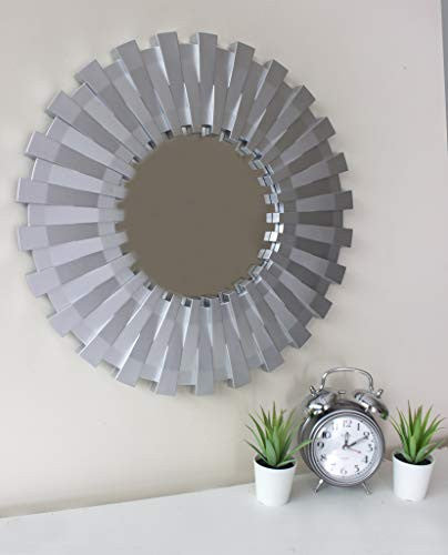 Silver Sunburst Mirror