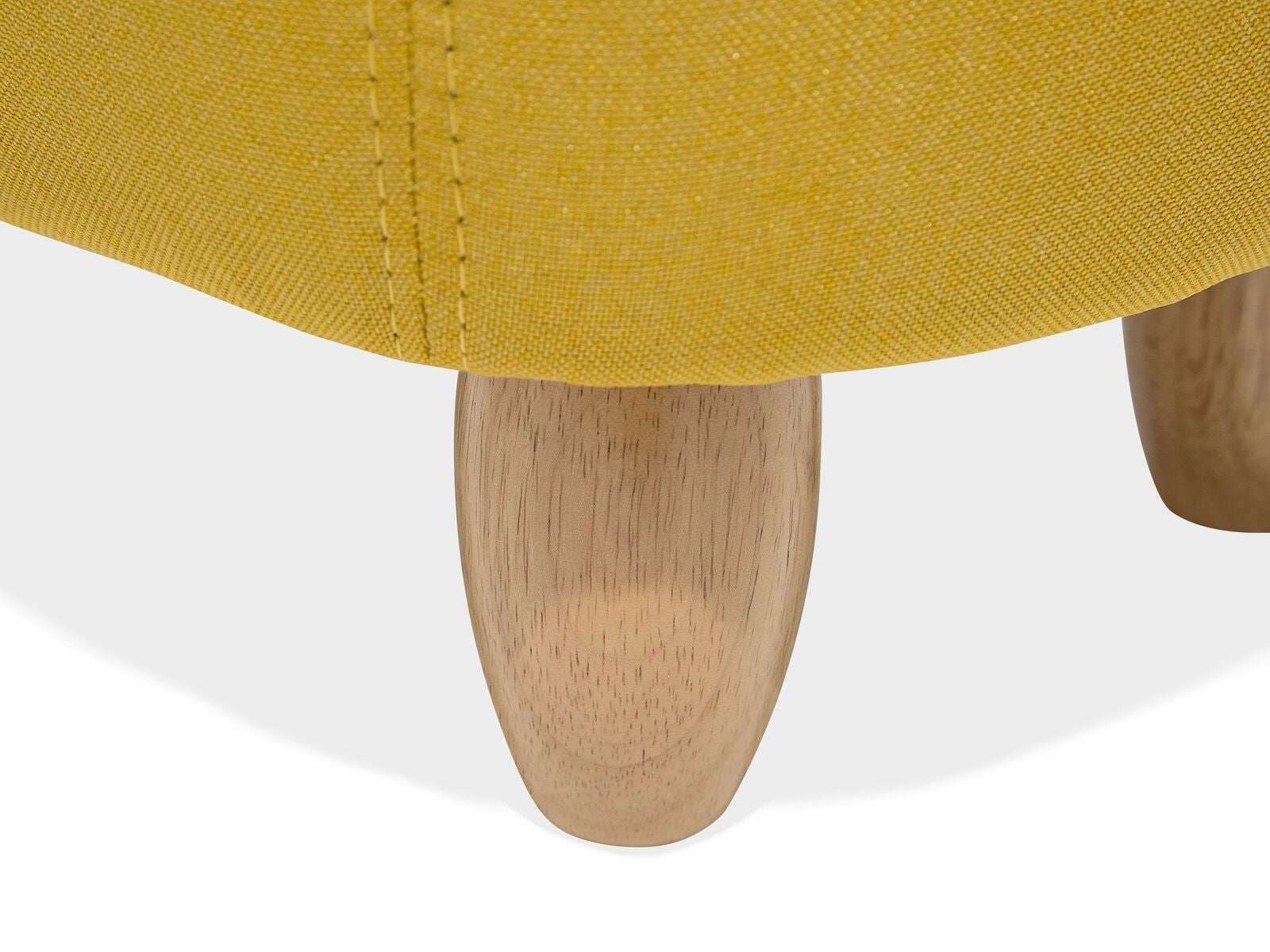 Modern Yellow Piggy Fabric Stool